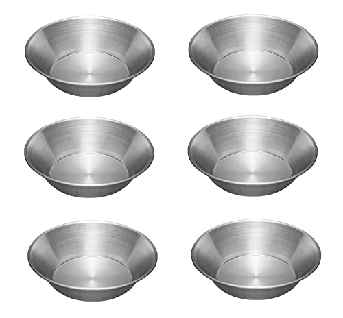 TSQZE 6 Stücke Egg Tart Mold Mini Tarteform, Torteletts Törtchenformen Tartelette Förmchen, Nonstick Wiederverwendbare Round Mini-Kuchen Backformen Für DIY Backgeschirrwerkzeuge von TSQZE