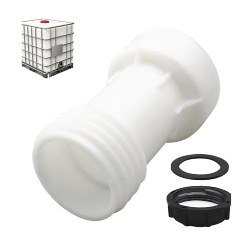 IBC Adapter S60x6 Verlängerung Distanzstück IBC Tank Zubehör, IBC Container Zubehör Mit PVC Dichtung, Gerade S60x6 Grobgewinde, IBC Tank Zubehör Für Wassertank, Regenfass, Tonnageventile (1) von TSQZE