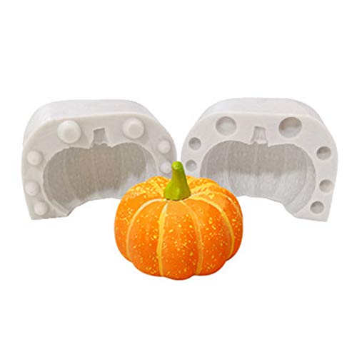 TSQZE Kürbis Silikonform Halloween Mold, 3D Kürbis Backform Halloween Silikonform Schokoladenformen Für Dekoration Von Kuchen, Schokolade, Süßigkeiten (Stil B) von TSQZE