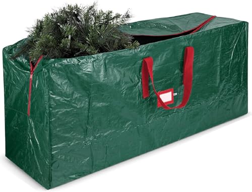 Weihnachtsbaum Aufbewahrungstasche, Weihnachtsbaum Tasche Mit Reißverschluss Und Tragegriff, Tannenbaum Aufbewahrung Tasche, Weihnachtsdekoration Aufbewahrung (106 * 25 * 25CM,Grün) von TSQZE