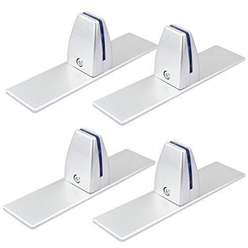 TSSS 4 Stück Büro Schreibtischtrennwand Clip,Klemmhalter für Plexiglas,Tischklemme für spuckschutz,Aluminiumlegierung lackierte Oberflächen von TSSS