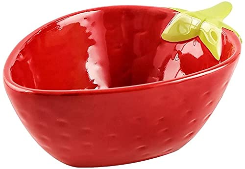 TSTSM Kreative Erdbeerschale, Geschirr, Keramikschale, Dessert, Obstsalat, Joghurt, Schälchen-10.3 * 8 * 4.3cm von TSTSM