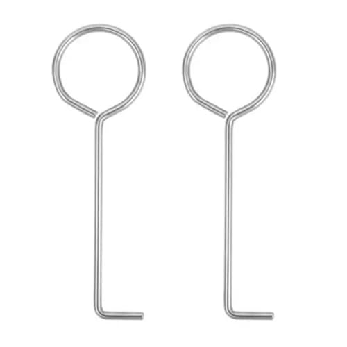 TSUOUKL 2X Universalschlüssel Edelstahl - Dietrich Set für Zimmertüren & Haustüren, Öffnungswerkzeug mit Buntbartschlüssel (Profi Kit für Schlüsseldienst) von TSUOUKL