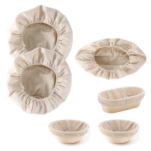 TSUOUKL 3Stück 25mm Leinentuch Brot Backen Bäckerleinen Teigtuch Strudeltuch Gärtuch,Bäckerleinen für Brot,Gärkörbe,Gärkorb Zum Brotbacken,Bäckerleinen zur Teigzubereitung und zum Backen von TSUOUKL