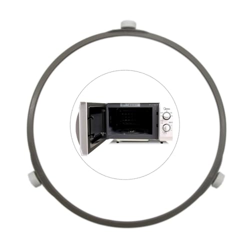 TSUOUKL Mikrowelle Drehring, Mikrowellen Plattenspieler Ring, Kunststoff Drehbarer Mikrowelle Drehteller Ring 17,8 cm Durchmesser, für Glasplatten Tabletthalterung Unterstüzung von TSUOUKL