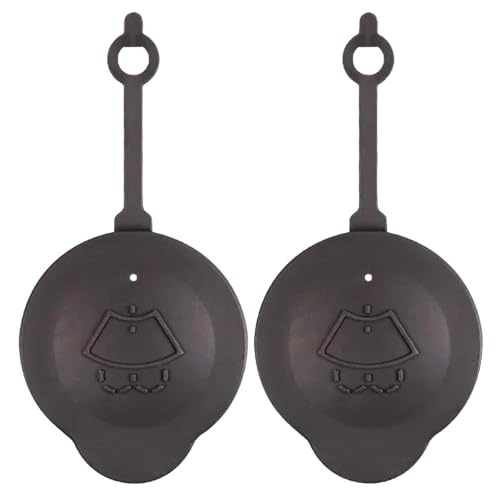 TSUOUKL Scheibenwaschdeckel für Nissann Micra K13 (2010-2016), 289131HA3A Auto-Flaschenverschluss, Wassertankdeckel, 2 Stück Grau Kunststoff Scheibenwischer-Waschflüssigkeitsbehälter Deckel von TSUOUKL