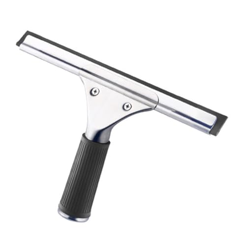 TSUOUKL25cm Fensterabzieher Profi, Edelstahl Fensterwischer mit Gummilippe, Duschabzieher für Dusche,Badezimmer,Spiegel,Glas-Reinigung,Fliesen, Fensterreinigung, Duschabzieher, Fensterreiniger von TSUOUKL