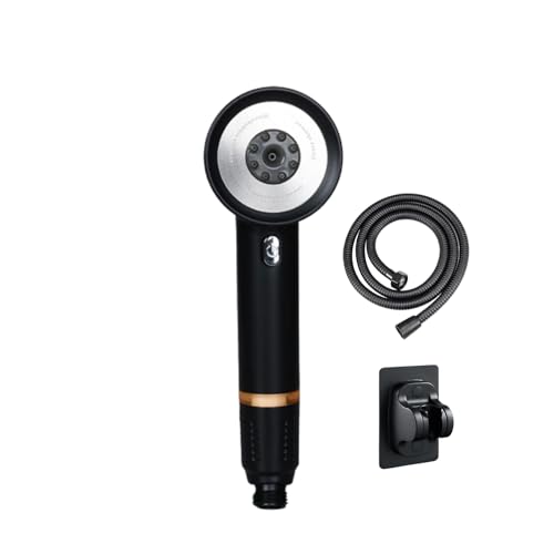 TSangeA Duschkopf mit Schlauch und Halterung – Hochdruck Handbrause, Duschkopf mit Filter für Reinheit, 4 Strahlarten, Ideal für Dusche und Badezimmer (Schwarz) TSangeA Duschkopf mit Schlauch und Halterung – Hochdruck Handbrause, Duschkopf mit Filter für Reinheit, 4 Strahlarten, Ideal für Dusche und Badezimmer (Schwarz) von TSangeA