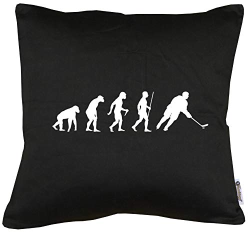 TShirt-People Evolution Eishockey Kissen mit Füllung 40x40cm von TShirt-People