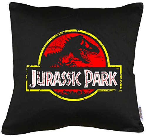 TShirt-People Jurassic Park Distressed Logo Kissen mit Füllung 40x40cm von TShirt-People