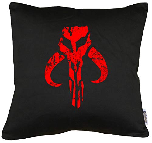 TShirt-People Mandalorian Skull Kissen mit Füllung 40x40cm von TShirt-People