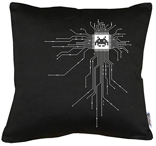 TShirt-People Nerd CPU Cyborg Computer Chip Kissen mit Füllung 40x40cm von TShirt-People