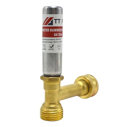 TT FLEX Edelstahl Wasserschlagfeststeller 3/10.2 cm schwenkbar FHT x 3/10.2 cm MHT für Waschmaschine und Gartenschlauch Wasserrohr TT FLEX Edelstahl Wasserschlagfeststeller 3/10.2 cm schwenkbar FHT x 3/10.2 cm MHT für Waschmaschine und Gartenschlauch Wasserrohr von TT FLEX