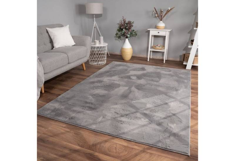 Fellteppich Wohnzimmer Hochflor Teppich Kunstfell Modern Unifarben Flauschig Weich, TT Home, Läufer, Höhe: 26 mm von TT Home