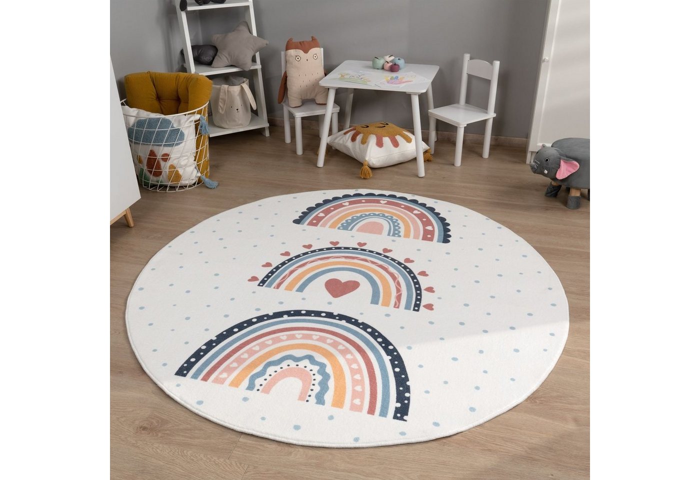 Kinderteppich Teppich Kinderzimmer Spielteppich Mädchen Jungen Babyzimmer, TT Home, Läufer, Höhe: 12 mm von TT Home