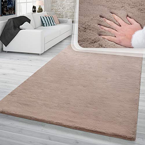 TT Home Hochflor Teppich Wohnzimmer Kunstfell Super Softes Kaninchenfell Imitat Beige, Größe:60x90 cm TT Home Hochflor Teppich Wohnzimmer Kunstfell Super Softes Kaninchenfell Imitat Beige, Größe:60x90 cm von TT Home
