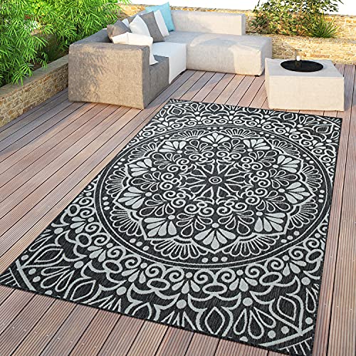 TT Home In- & Outdoor-Teppich, Für Balkon Und Terrasse Mit Orient-Design, In Schwarz, Größe:200x280 cm TT Home In- & Outdoor-Teppich, Für Balkon Und Terrasse Mit Orient-Design, In Schwarz, Größe:200x280 cm von TT Home