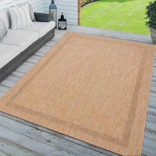 TT Home In-& Outdoorteppich Wetterfest Terrasse Küche Modern Mit Umrandung Unifarben, Farbe: Beige, Größe:120x160 cm TT Home In-& Outdoorteppich Wetterfest Terrasse Küche Modern Mit Umrandung Unifarben, Farbe: Beige, Größe:120x160 cm von TT Home