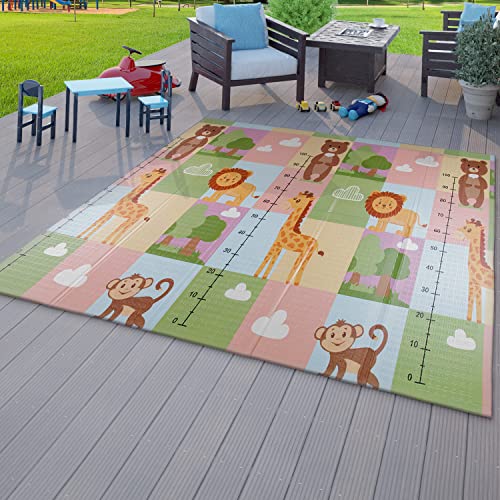 TT Home Kinder Matte Faltbare Spielmatte Krabbelmatte Wendbar Tier Motiv Zahlen, Farbe:Grau Grün Gelb, Größe:180x200 cm TT Home Kinder Matte Faltbare Spielmatte Krabbelmatte Wendbar Tier Motiv Zahlen, Farbe:Grau Grün Gelb, Größe:180x200 cm von TT Home