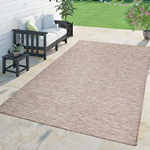 TT Home Moderner Outdoor Teppich Wetterfest Für Innen- Und Außenbereich Meliert In Beige, Größe:120x160 cm von TT Home