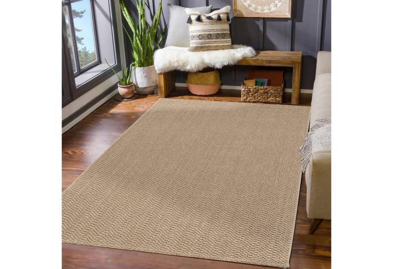 TT Home Teppich, Rechteckig, Höhe: 11 mm, Teppich Garten Wetterfest Wohnzimmer Boho Natürliche Farben Struktur J TT Home Teppich, Rechteckig, Höhe: 11 mm, Teppich Garten Wetterfest Wohnzimmer Boho Natürliche Farben Struktur J von TT Home