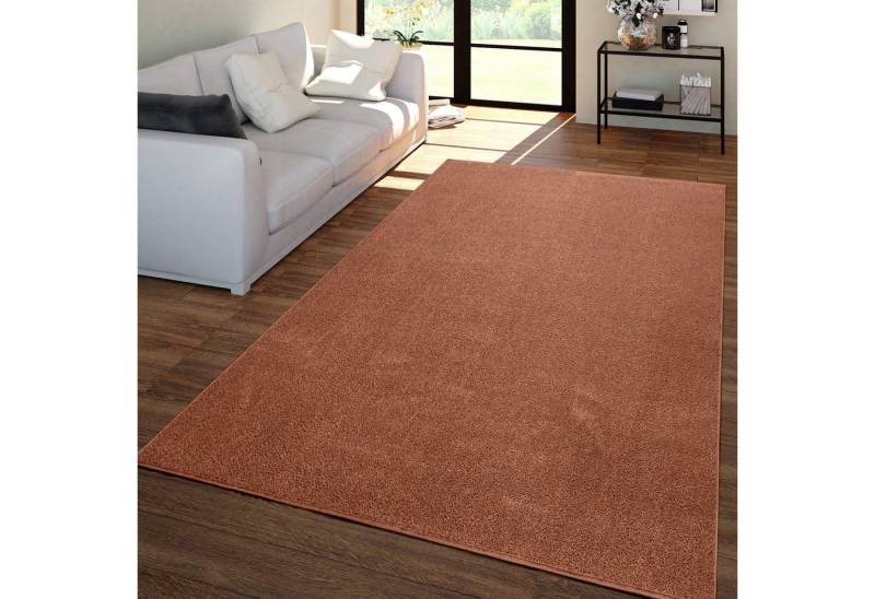 TT Home Teppich, Rechteckig, Höhe: 12 mm, Wohnzimmer Teppich Kurflor Unifarbendes Design Modern Und Zeitlos von TT Home