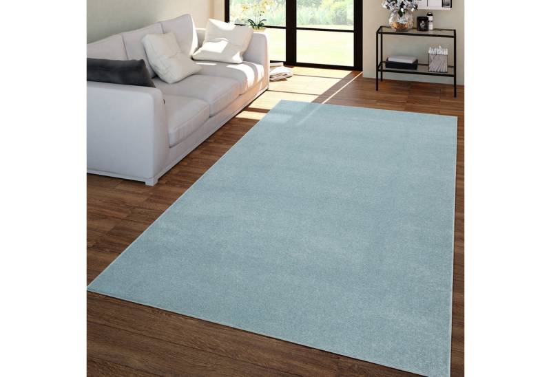 TT Home Teppich, Rechteckig, Höhe: 12 mm, Wohnzimmer Teppich Kurflor Unifarbendes Design Modern Und Zeitlos von TT Home