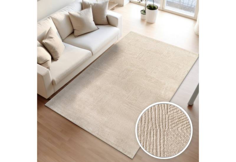 TT Home Teppich, Rechteckig, Höhe: 13 mm, Wohnzimmer Teppich Esszimmer Kurzflor Boho Design Skandinavisch Unifar TT Home Teppich, Rechteckig, Höhe: 13 mm, Wohnzimmer Teppich Esszimmer Kurzflor Boho Design Skandinavisch Unifar von TT Home