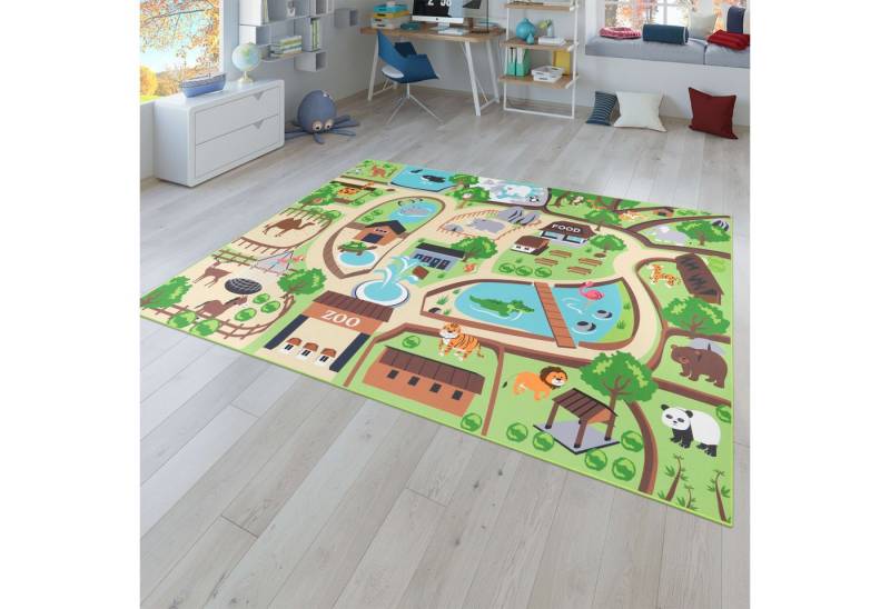 TT Home Teppich, Rechteckig, Höhe: 4 mm, Kinderzimmerteppich Teppich Junge Mädchen Kinderteppich Baby Rutschfes von TT Home