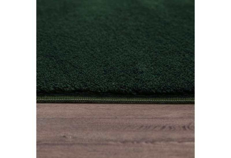 TT Home Teppich, Rund, Höhe: 14 mm, Wohnzimmer Kurzflor Einfarbig Modernes Design Waschbar von TT Home