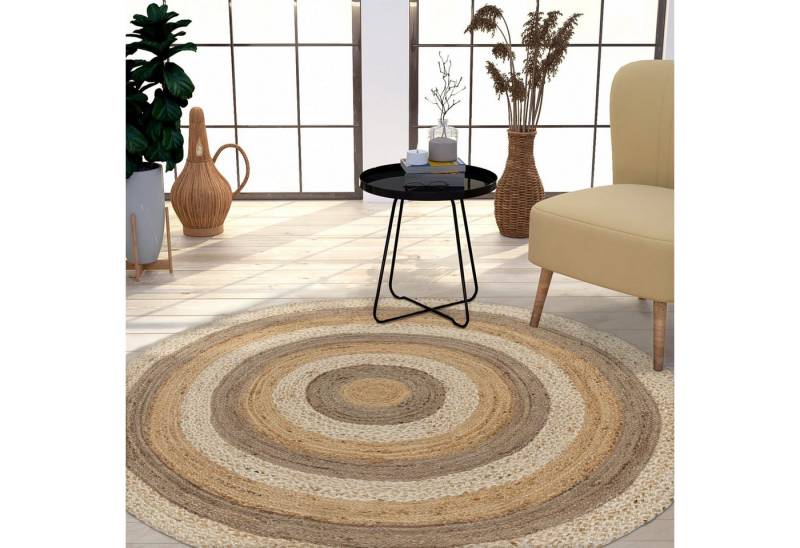TT Home Teppich, Rund, Höhe: 9 mm, Wohnzimmer Teppich Rund Kurzflor Hangefertigt Modern Unifarben Cutout TT Home Teppich, Rund, Höhe: 9 mm, Wohnzimmer Teppich Rund Kurzflor Hangefertigt Modern Unifarben Cutout von TT Home