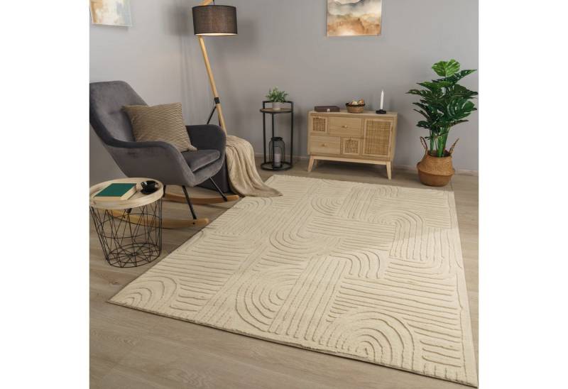 TT Home Teppich 10-515-7_80X150_Beige_Rechteckig, Rechteckig, Höhe: 14 mm, Wohnzimmer Teppich Esszimmer Kurzflor Geometrische Optik Skandi Boho U TT Home Teppich 10-515-7_80X150_Beige_Rechteckig, Rechteckig, Höhe: 14 mm, Wohnzimmer Teppich Esszimmer Kurzflor Geometrische Optik Skandi Boho U von TT Home