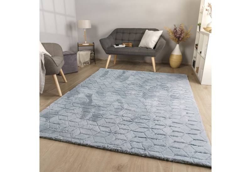 TT Home Teppich 10-516-5_60X100_Grau_Rechteckig, Rechteckig, Höhe: 26 mm, Wohnzimmer Teppich Esszimmer Langflor Geometrisches Design Skandi Mode TT Home Teppich 10-516-5_60X100_Grau_Rechteckig, Rechteckig, Höhe: 26 mm, Wohnzimmer Teppich Esszimmer Langflor Geometrisches Design Skandi Mode von TT Home