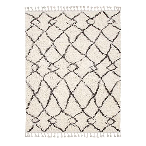 TT Home Wohnzimmer Teppich Hochflor Langflor Schlafzimmer Modern Soft Skandi Rauten Design Creme, Farbe: Creme 8, Größe:120x170 cm TT Home Wohnzimmer Teppich Hochflor Langflor Schlafzimmer Modern Soft Skandi Rauten Design Creme, Farbe: Creme 8, Größe:120x170 cm von TT Home