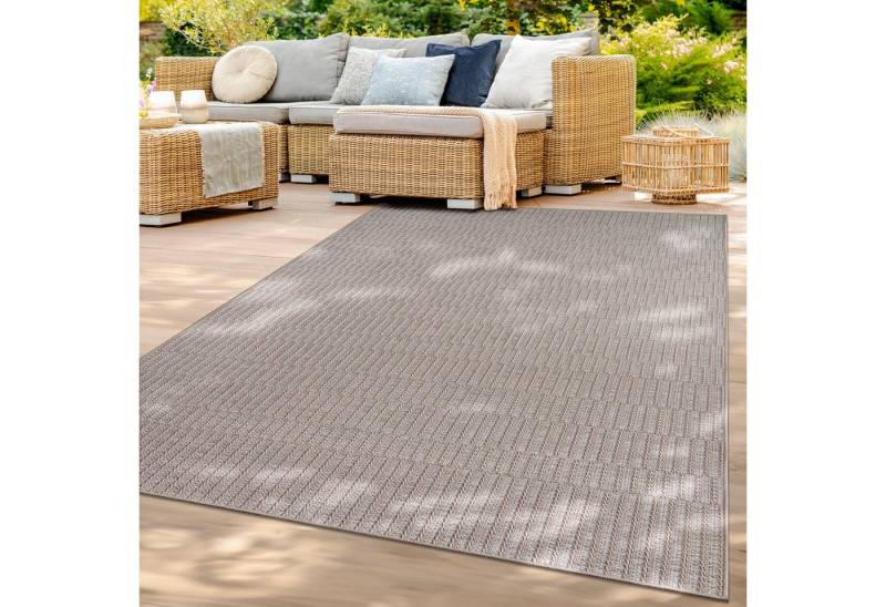 TT Home Teppich, Rechteckig, Höhe: 4 mm, Balkon Garten Wohnzimmer Boho Muster Skandinavisch Einfarbig Modern TT Home Teppich, Rechteckig, Höhe: 4 mm, Balkon Garten Wohnzimmer Boho Muster Skandinavisch Einfarbig Modern von TT Home