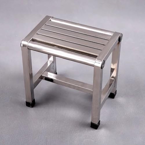 TT-YEC Badezimmer-Fußhocker, Duschhocker Aus Edelstahl Für Zuhause, Kleine Stufe Zum Rasieren Der Beine, Badewannensitz Aus Metall, Rutschfester Duschstuhl Fürs Badezimmer,H31cm von TT-YEC