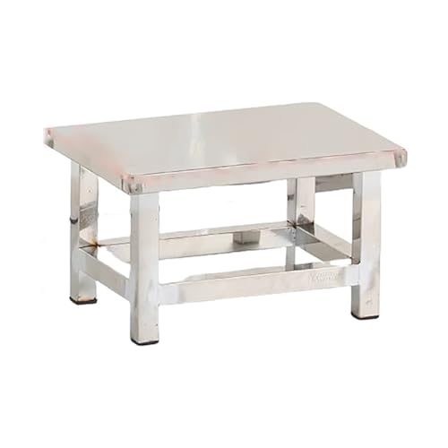 TT-YEC Duschhockerstuhl Für Nicht Rutsches Edelstahl, Badehilfe Für Ältere Und Behinderte, Multifunktionale Stuhl, Platzsparender Badhocker, Hochleistungsmetall-Duschsitz,H30cm von TT-YEC