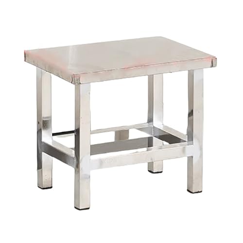 TT-YEC Duschhockerstuhl Für Nicht Rutsches Edelstahl, Badehilfe Für Ältere Und Behinderte, Multifunktionale Stuhl, Platzsparender Badhocker, Hochleistungsmetall-Duschsitz,H50cm von TT-YEC
