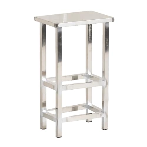 TT-YEC Duschhockerstuhl Für Nicht Rutsches Edelstahl, Badehilfe Für Ältere Und Behinderte, Multifunktionale Stuhl, Platzsparender Badhocker, Hochleistungsmetall-Duschsitz,H60cm von TT-YEC