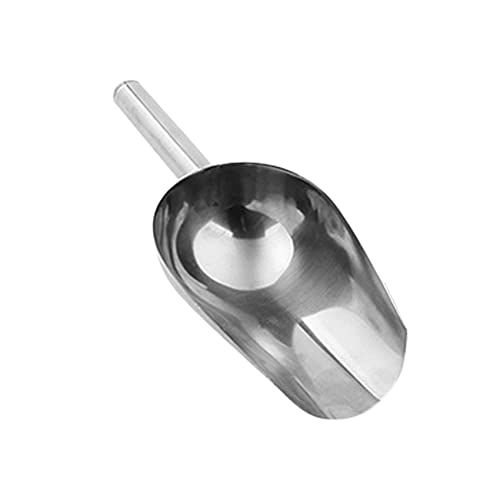 TT- Edelstahl Schaufel, Futterschaufel Mehlschaufel Eisschaufel,Edelstahl Eiswürfel Abwiegeschaufel Mehlschaufel Futterschaufel Sackschaufel Abfüllschaufel für Küche, Bar, Buffet (F, OneSize) von TT-