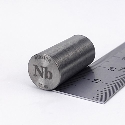 Niobium-Metallstab, 99,95 %, 13 g, 10 Durchmesser x 20 mm Länge, Element, NB-Exemplar. von Chinaium