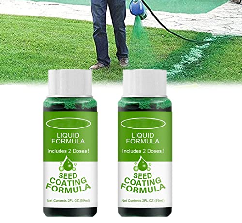 2 Stück Gartenrasen-Flüssigkeitsspray,flüssige Rasenreparatur,Haushalts-Säsystem,flüssiges Rasensamen-Spray,Gras wachsen, wo Sie es sprühen (59 ml) von TTCPUYSA