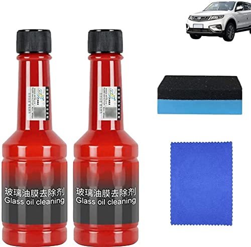 Car Windshield Oil Film Cleaner,windshield washer fluid,car peeling water spot remover for polishing and repairing car glass（150ml） (2Pcs) von TTCPUYSA