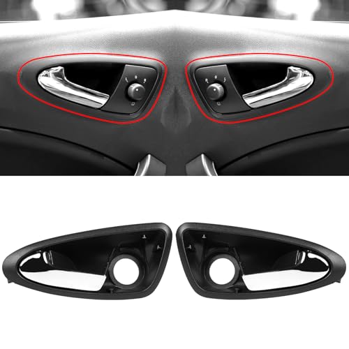 TTCR-II 2PCS Kompatibel mit Türgriff SEAT IBIZA IV 2009 2010 2011 2012 2013 2014 2015 2016 2017, 6J1837113A/6J1837114A Ersatz Innen Handgriff Innentürgriff für SEAT IBIZA IV Ersatzgriff (LH+RH) von TTCR-II