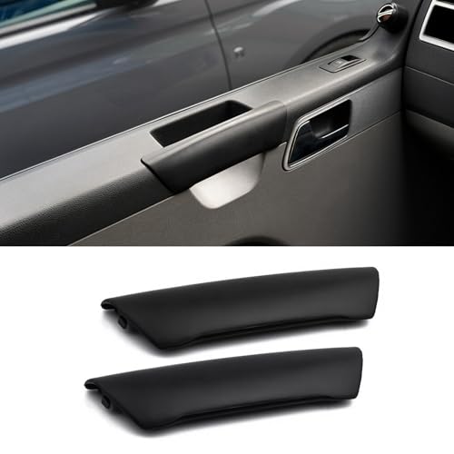 TTCR-II 2PCS Kompatibel mit Türgriff VW T5 Transporter 2003-2010, VW T5 Vorne Türgriff Innen Ersatz Beifahrer Rechts+Fahrer Links,Ersatz Griff 7H0867171B T5 Transporter Innentürgriff Abdeckung-Schwarz von TTCR-II