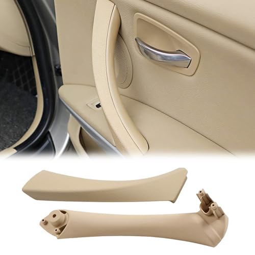 TTCR-II Compatibel mit 3er-Serie E90/E91/E92/E93 Türgriff Innen Rechts, E90 Türgriff Innen Beifahrer，Griff und Griffverkleidung für 316 318 320 323 325 328 330 335 (2005-2011)-Beige von TTCR-II