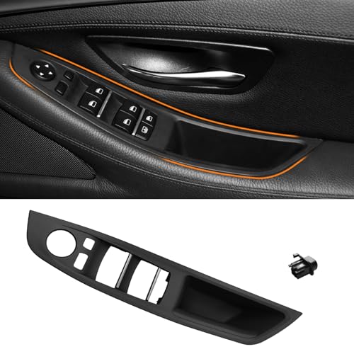 TTCR-II Kompatibel mit Fahrerseite Autotürgriff BMW 5er-Serie F10/F11 rechts Vordertür Armlehne Zuggriff für BMW F10/F11 520 523 525 528 530 535 (2010–2016), Schwarz von TTCR-II