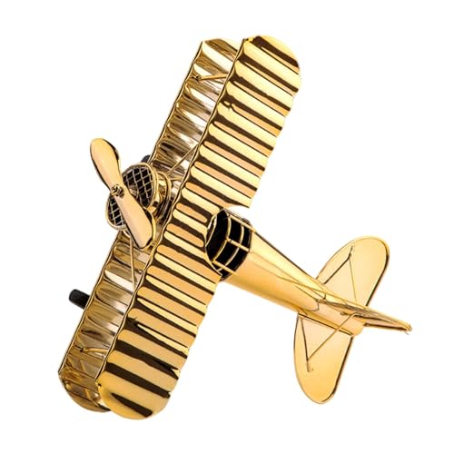 TTETTZ Vintage Flugzeug Modell Mini Eisen Dekorative Flugzeug Kleine Flugzeug Flugzeug Modell, Großes Gold von TTETTZ