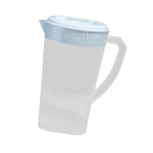 TTETTZ Wasserkrug Wasserkanne Saftkrug Limonadenkanne mit Praktischem Deckel Zum Schutz des Inhalts Und Handgriff für Die Aufbewahrung Im Kühlschrank Und zu, Weiß TTETTZ Wasserkrug Wasserkanne Saftkrug Limonadenkanne mit Praktischem Deckel Zum Schutz des Inhalts Und Handgriff für Die Aufbewahrung Im Kühlschrank Und zu, Weiß von TTETTZ