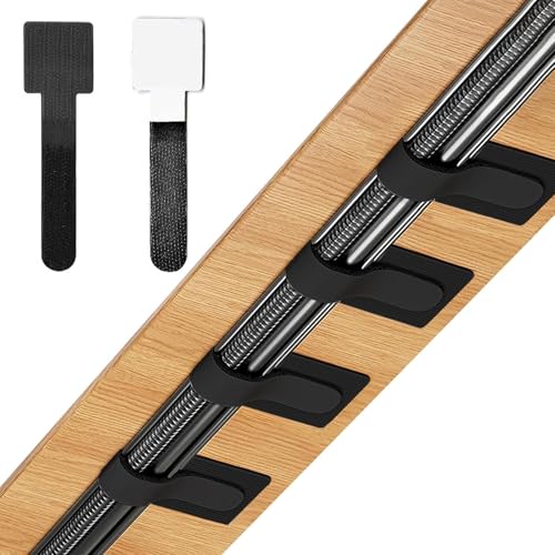 100 Stück Kabelhalter Selbstklebend Wiederverwendbare Kabelbinder Kabelhalter Kabelbinder Klett für Schreibtisch Und TV Und Kabel Und Lichterkette Kabelmanagement Set in Schwarz 100 Stück Kabelhalter Selbstklebend Wiederverwendbare Kabelbinder Kabelhalter Kabelbinder Klett für Schreibtisch Und TV Und Kabel Und Lichterkette Kabelmanagement Set in Schwarz von TTIAYAO